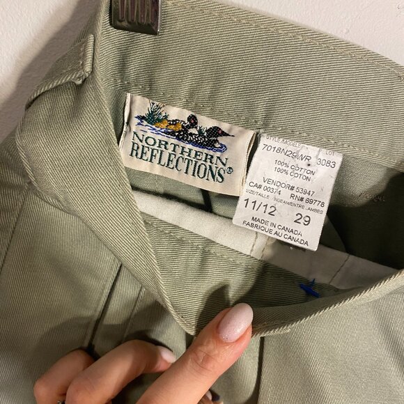 🌿 Vintage Northern Reflections Sage Trousers - Picture 2 of 4